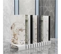 2pcs Large Metal Display Rack Floor Tile Sample Holder Standing Store Display Shelf for Trade Shows & Vendor Events 40cm Height Perfect for Building Materials
