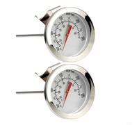 2pcs Large Oven Thermometer Stainless Steel, Precise 0-300C for dial Gauge