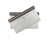 2Pcs Large Premium Bench Scraper Dough Cutter Dough Scraper(7.9 * 4.5in)