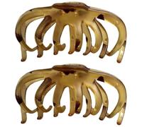 2pcs Large Retro French Design Hair Claw Clip for Elegant Updos | Black Resin Plastic, Sturdy and Easy to Wear, Suitable for Different Occasions and Daily Styling