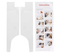 2Pcs Large Shopping Basket Template, Acrylic Bag Cutting Template for DIY Sewing, Transparent Durable Pattern Guide with Precise Cutting Lines for Quilting and Crafting