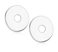 2pcs Large Shower Arm Flange, 3.15 Inch Round Oversized Escutcheon Plates Stainless Steel Shower Pipe Tap Chrome Cover Collar Replacement Parts for Shower Head Arms