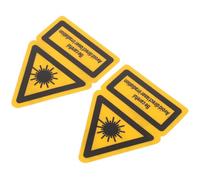 2pcs Laser Warning Sign Sticker for Industrial and Laboratory Safety