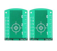 2Pcs Lasers Leveling Device Target Plate, Lazer Level Magnetic Floor Target Card, ABS Replacement Level Plate