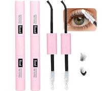 2PCS, Lash Bond & Seal: 2-in-1 Mascara & Eyelash Extension Glue, Super Strong Latex Hold, Waterproof for DIY Cluster, Individual & Volume Lashes, Long-Lasting Professional Look