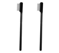 2pcs Lash Eyebrows Stainless Cosmetic Brushes Black Eyelashes Single- Tools Dual Mini Up Brush Applicator Tool Curlers for Separator Girl Metal Eyelash Re Travel Supplie Making