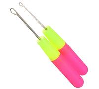 2Pcs Latch Hook Tool, Latch Hook Crochet Needle for Micro Braids, Hair Extension, Feather and Carpet