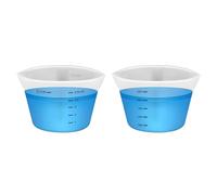 2pcs Laundry Measuring Cup, 125ml Silicone Laundry Detergent Measuring Cup Reusable Liquid Measuring Cups, No More Mess or Leaks for Home Dormitory