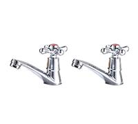 2pcs Lavabo Drop Single Washbasin Cold for Blue Basin Mixer Hole Water Metal Taps Red Sink Mixers Handle with Tap Lever and Faucetred Bathroom Kitchenred Kitchen Model Alloy Cross(As Shownx2pcs,12.5X8
