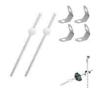 2pcs Lavatory Pop-Up Drain Center Piece Assembly, with 4 U-shalped Spring Clip Bathroom Sink Pivot Ball Rod Stopper Replacement for Danco 34807 & Price Pfister PS2673 PS469 PSB327 Accessories