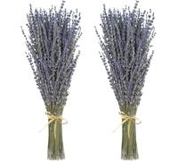 2PCS Lavender Bundles Natural Dried Flowers Never Withered Decorative Flowers Bouquet for Flower Arrangement, Wedding,Home,Office