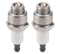 2Pcs Lawnmower Spark Plugs, RJ19LM B4LM Spark Plug Replacement for Strimmer Chainsaw Lawnmower Hedge Trimmer Cutter Replacement Accessories