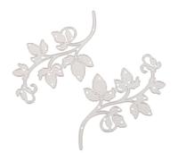 2pcs Leaf Embossing Die for Card Makers, Wafer Thin Carbon Steel | Vintage Lace Branch Motif, Reusable Template for Invitation Cards and Paper Crafting Workshops