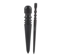 2Pcs Leather Burnishing Tool Wood Edge Slicker, Leather Edge Burnisher Ebony Leather Craft DIY Handworking Tool Polished Grinding Tool Leather Edge Burnish Working Tool