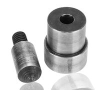 2Pcs Leather Craft Hole Punch Set, Heavy Duty Steel Grommet Die Mold Hand Press Machine Eyelet Puncher for Belt Watch Band(5.0mm)