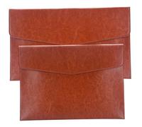 2Pcs Leather Document Holder, A4 & A5 Travel Document Holder, Stylish and Functional Folder for Business Meetings, University Lectures, Personal Events Leather, Travel Docume