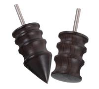 2pcs Leather Edge Burnisher Black Wood Polishing Tool for DIY