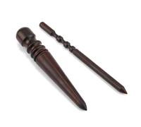 2pcs Leather Edge Burnishing Working Tool, 2 Styles Leather Edge Burnisher Round-Head Leather Burnisher Bits Edge Burnishing Tool for Leather Craft Hand Making