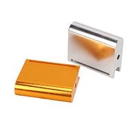 2pcs Leather Edge Slicker, Aluminum Alloy Leather Edge Burnisher for Belt and Thick Leather, Gold and Silver Trimming Polishing Tool with Sandpaper Slot for Craftsmen