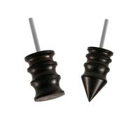 2pcs Leather Slicker Burnishing Working Tool, 2 Styles Leather Edge Burnisher Leather Burnisher Pointed Tip Leather Burnishing Machine Accessories for Dremel Tool Leather Craft