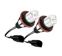 2Pcs LED Angel Eyes Halo Marker Ring Light Bulb 10W For BMW E39 E53 E60 E61 E63 E64 E65 E66 E83 E87 X3 X5-Yellow