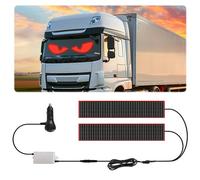 2PCS LED Devil Eyes Light for Cars and Trucks - 23.6 * 6.5in Programmable Dynamic Flex Screen With Remote Control