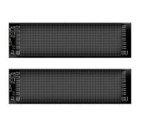 2Pcs LED Display Screen Panel Programmable Panel App Control Car Scrolling Sign RGB Light Car Devil Eyes Light DIY Animation for Party Concert