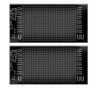 2Pcs LED Display Screen Panel Programmable Panel App Control Car Scrolling Sign RGB Light Car Devil Eyes Light DIY Animation for Store Bar Hotel