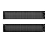 2Pcs LED Display Screen Panel Programmable Panel App Control Car Scrolling Sign RGB Light Car Devil Eyes Light DIY Animation for Store Bar Hotel