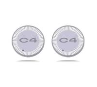 2PCS LED Drink Holders Cup Lights,for C4 Charging Insert Car Coasters Luminescent Interior Atmosphere Decoration,A