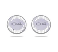 2PCS LED Drink Holders Cup Lights,for C4 Charging Insert Car Coasters Luminescent Interior Atmosphere Decoration,B