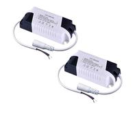 2Pcs LED Driver 300 mA (Constant Current Output) 24V-42V (Input 85-265V AC-DC) 8-12W Power Supply 300 mA Lighting Transformer Drivers for High Power COB Chips (Plastic Case) (8-12 W)