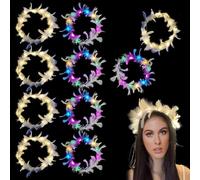 2PCS LED Flower Crown Headbands - Light Up LED Flower Crowns