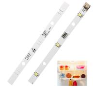 2PCS LED Fridge Light Strip, Refrigerator Replacement Light Bar Compatible with RONGSHENG/HISENSE, 12V LED Strip Light for E349766 MDDZ-162A 1629348 1529227, 16cm×1cm Cool White Refrigerator Lighting