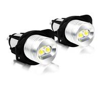 2Pcs LED Head Light Angel Eyes Fog Light Bulb Halo Marker Ring Light Bulb For BMW E90 2005-2008 E91 2005-2008-Blue