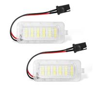 2PCS LED Licence Number Plate Light for Ford Focus Fiesta Ranger T6 Mondeo S-Max C-Max, 12V White Rear Lamps License Lamp Taillight Replacement for Car