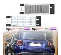 2pcs LED License Number Plate Lights Compatible With 2014-2025 Je.ep Renegade Canbus White Led Tag Lamps OEM#:68247166AA