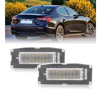 2pcs LED License Number Plate Lights for Maserati Ghibli MK3 III M157 2014-2020 Canbus Error Free Xenon White Rear Tag Lamp OEM # 673001401