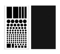 2pcs LED Light Blocking Stickers, Light Stickers Blackout Light Dimming LED Filters Including Pre-Cut and Complete Ones for Routers, Clocks and Electrical Appliances (Black)