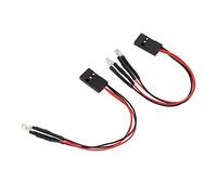 2Pcs LED Light for Axial Scx24 Remote Control Car, White Light, with 4LED, Operating Voltage 5to9V, for Simulation Increase