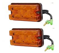 2Pcs LED Light for Forklift Front Turn Signals Amber Marker Lights for Trucks Rear Trailer Light 12V-80V