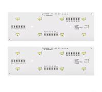 2pcs LED Light Strips for Haier Refrigerator BCD-625WDGEU1, Replace Part 064001902A/3A, Bright Energy-Saving Interior Lamp, Easy Install, Long-Lasting Cold Resistant Lighting Kit(064001902A)