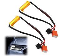 2Pcs LED Load Resistors, 50W 8Ohm Car LED Load Resistor Decoders H7 LED Headlight Bulb Decoder for Headlight Anti Hyper Flash No Error Warning Waterproof Load Resistor Wiring for Car Truck Motorcycle