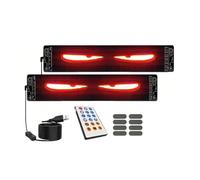 2pcs LED Matrix Panel Sign USB Power Devil's Eye Flexible Screen App Control DIY Programmable Lighting for Car Decor Accessories(2Pcs 12x59cm)