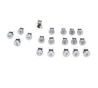 2pcs LED OD 10mm Switch Cap CIRCLE 12V 50mA 0~9 Start Pause Digit Symbol Cap for 6 * 6mm Momentary Tact Push Button Switch(Pause)