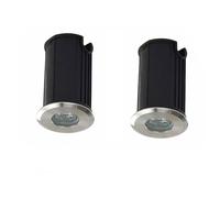 2PCS LED Recessed Pool Light- Waterproof Fountain Light, Underwater LED Spotlights, Landscape Lamp For Garden, Patio, Stairs, Pool Lighting (Color: Warm Light)(1w(AC220V))