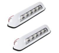 2pcs LED Rv Porch Light Replacement 6w White PP Waterproof Awning Lamp