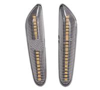 2pcs LED Side Marker Light Flowing Water Indicator Turn Signal Lights For BMW For E90/91/92/93/60/81/82/61 Dynamic Sequential Side Mirror Turn Signal Lights(-Crystal Type A)