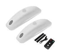 2PCS LED Strobe Lights with Remote 2 Modes USB Charging IP68 LED Warnin Collision Waterproof Emergency