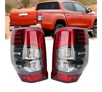 2Pcs LED Tail Light Assembly Fits For Mitsubishi L200 Triton Pickup 2019 2020 2021 2022 2023 2024 Rear Stop Brake Lamp Driver & Passenger Side